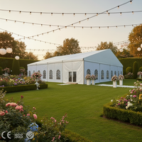 Grande tente de réception extérieure imperméable et robuste pour mariage, événement commercial ou exposition