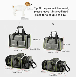 Tas Jinjing Kucing yang Dapat Dilipat, Bernapas, dan Dapat Diperluas di 2 Sisi, Disetujui Maskapai Penerbangan, dengan Alas Bulu yang Dapat Dilepas - Product Image 3