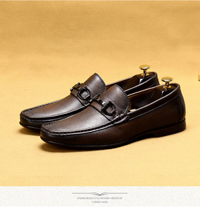 S0027X Explosion Doudou <span class=keywords><strong>scarpe</strong></span> <span class=keywords><strong>uomo</strong></span> in pelle di vacchetta con fondo morbido stile Binglun che calcia Lefu Xiu a piede libero - Product Image 2