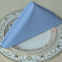 Serviette en tissu de coton uni teint sur mesure pour hôtel, restaurant, banquet, restauration, vente en gros