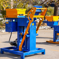 Machine à mouler les blocs SY2-25, machine hydraulique de fabrication de blocs, machine à fabriquer des blocs emboîtables avec mélangeurs