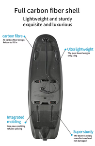 Precio de fábrica 65 KM/H <span class=keywords><strong>fibra</strong></span> de <span class=keywords><strong>carbono</strong></span> adulto eléctrico Jet Board 72V tabla de surf de pie con bolsa y <span class=keywords><strong>aletas</strong></span> para deportes de aguas oceánicas - Product Image 4