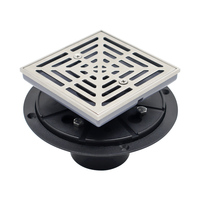 Guida 710011 71001101 Nouveau Design Carré Grand Débit Douche Siphon de Sol Pour Cuisine Salle de Bain Egouttoir de Sol en Acier Inoxydable