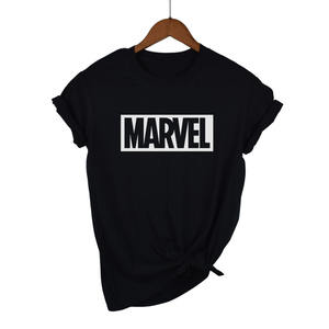 T-shirts décontractés pour femmes tendance Harajuku, punk <span class=keywords><strong>rock</strong></span> MARVEL, coton Tumblr, t-shirt décontracté hipster pour <span class=keywords><strong>femme</strong></span>, hauts graphiques - Product Image 5
