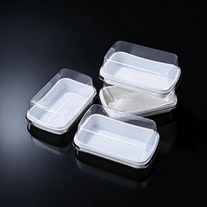 कस्टम बर्गर पीपी पैकेजिंग 2 पीसी डिस्पोजेबल पुनर्नवीनीकरण सिलेंडर हैमबर्गर बॉक्स के साथ स्पष्ट ढक्कन खाद्य ग्रेड भ्रूण - Product Image 2