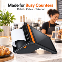 Терминал POS NEWPAS M8 на Android 14, 4 ГБ ОЗУ, 64 ГБ памяти, NFC, 8-дюймовый HD-дисплей, 80-мм термопринтер