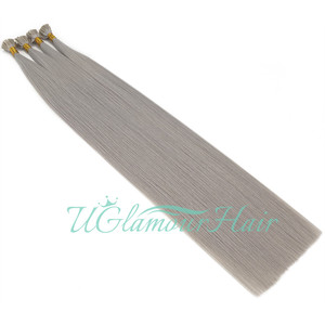 U Glamour Prix <span class=keywords><strong>de</strong></span> Gros <span class=keywords><strong>Cheveux</strong></span> Qualité 12A Blond Glacé Extensions à la Kératine Pointes Plates, en U, en K, en V <span class=keywords><strong>Cheveux</strong></span> Doux et Lisses - Product Image 3