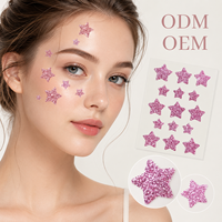 Patch Hydrocolloïde OEM/ODM Étoile Scintillante pour l'Absorption de l'Acné et le Soin de la Peau du Visage