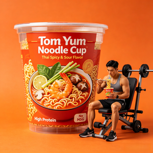Nouilles épicées et acidulées Tom Yum à la thaïlandaise, saines et sans OGM, pour l'exportation mondiale - Product Image 1