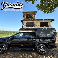 Camper pour camion en fibre de verre/aluminium, étanche, directement de l'usine, pour expéditions et camping, avec auvent latéral et rangements extérieurs, 3 personnes