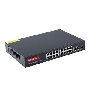 High Power PoE <b>Switch</b> 16 Ports Gigabit <b>Network</b> For Monitoring - Product Image 1