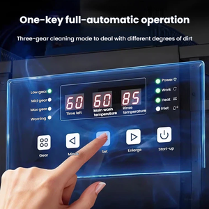業務用ステンレス304 60秒洗浄円形食器洗浄機 高温蒸気滅菌 150枚/時処理能力 - Product Image 4