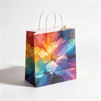 Pochette en papier kraft biodégradable, sac plat à trois soudures personnalisé pour échantillons cosmétiques
