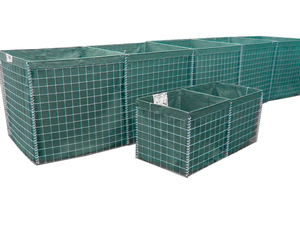 Barrière anti-explosion en gabions pour la défense, maille soudée galvanisée avec géotextile, mur anti-explosion rempli de sable - Product Image 6