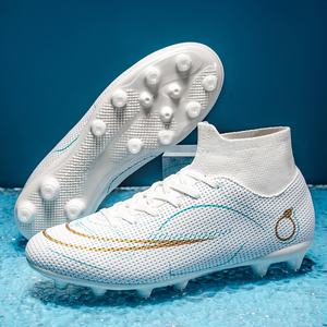 Chaussures <span class=keywords><strong>de</strong></span> <span class=keywords><strong>football</strong></span> à tige haute pour compétition professionnelle, en cuir synthétique, durables pour l'entraînement - Product Image 6