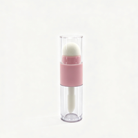 Flacon vide personnalisé avec logo, 3 ml, transparent, carré, à bouchon à vis, pour brillant à lèvres, en plastique premium, pour cosmétiques liquides et rouges à lèvres