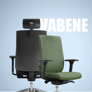 Fabricante de muebles de oficina modernos, silla de oficina ejecutiva ergonómica de tela de cuero con respaldo medio para conferencias - Product Image 2