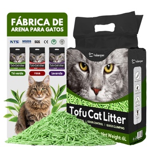 OEM ODM High Quality Biodegradable Arena Para-gatos Green <b>Tea</b> Flavor DeoDorized Tofu Cat Litter - Product Image 1
