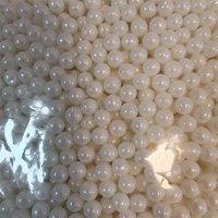 Perles de sucre en gros en bouteille/sachet, décorations blanches pour gâteaux, billes de sucre de 2 à 14 mm pour fournitures de fête DIY
