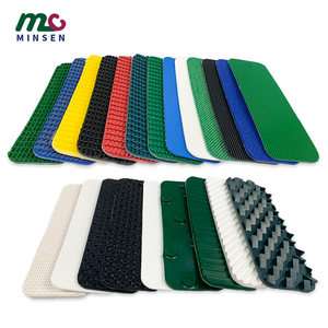 Sabuk Konveyor Portabel Pola Rumput PVC Hijau Murah - Product Image 6