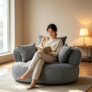 Nuevo Diseño, Sofá Puff de Espuma Fabricado en Vietnam, Servicios OEM y ODM, Sofá para Sala de Estar, Silla Puff Relajante - Product Image 1