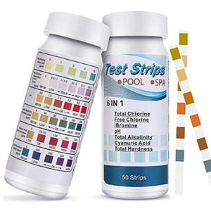 Bandelettes <span class=keywords><strong>de</strong></span> test <span class=keywords><strong>de</strong></span> pH 6 en 1, bandelettes <span class=keywords><strong>de</strong></span> test <span class=keywords><strong>pour</strong></span> produits chimiques <span class=keywords><strong>de</strong></span> piscine et spa, <span class=keywords><strong>pour</strong></span> le chlore résiduel, le pH, <span class=keywords><strong>la</strong></span> <span class=keywords><strong>dureté</strong></span> totale, <span class=keywords><strong>l</strong></span>'alcalinité - Product Image 1