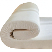 Surmatelas en mousse à mémoire de forme haute densité de 10 cm, mousse à mémoire de forme en gel compressée enroulée dans une boîte pour hôtel, appartement, hôpital, maison