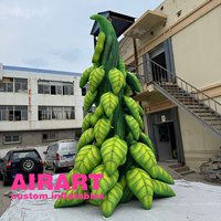 Ballon d'arbre gonflable d'installation de thème de forêt tropicale, ballon géant gonflable d'arbre de cosse de pois