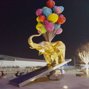 Statua di <span class=keywords><strong>Elefante</strong></span> K445, Sculture di Animali per Decorazione Giardino, Statue Personalizzate, Design a Grandezza Naturale di <span class=keywords><strong>Elefante</strong></span> Adulto e Cucciolo per Esterni - Product Image 1