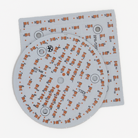 Circuit imprimé vierge PCB rond, taille carrée, taille mcpcb, utilisé pour les ampoules LED 3w 5w 7w 9w 12w 15w 18w
