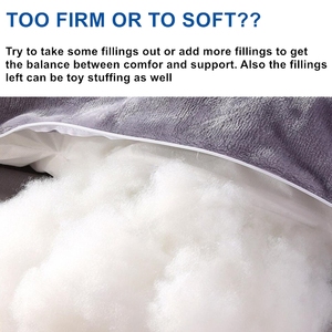 <span class=keywords><strong>Oreiller</strong></span> <span class=keywords><strong>de</strong></span> Grossesse en U Gris pour Tout le Corps, pour Femmes Enceintes avec Soutien des Hanches, des Jambes, du Dos et du <span class=keywords><strong>Ventre</strong></span>, Housse en Velours Lavable (Coton PP) - Product Image 4