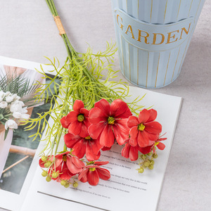 Cuaderno de Estilo Fresco con Flores de Seda Sangsang, Decoración para Bodas y Fiestas Chinas, Adornos Suaves para Dormitorio, Accesorios para Picnic y Fotografía - Product Image 3