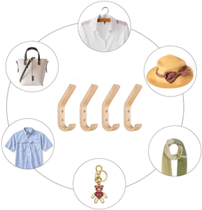 Crochet de manteau en <span class=keywords><strong>bois</strong></span> mural Vintage crochet unique support en <span class=keywords><strong>bois</strong></span> décoratif crochets en <span class=keywords><strong>bois</strong></span> pour clés suspendues - Product Image 3