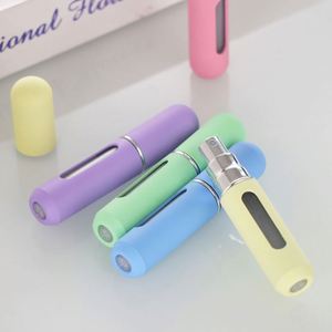 Mini Cute Travel-Sized 5Ml Aluminum Refillable <b>Perfume</b> <b>Atomizer</b> Spray Bottle With Custom Color for Personal Care - Product Image 2