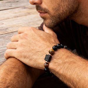 Pulsera de Piedra Natural con Cuentas de Vidrio Coloridas, Vitalidad Física, Producción Exclusiva Interna, Servicio de Empaquetado de Productos - Product Image 2