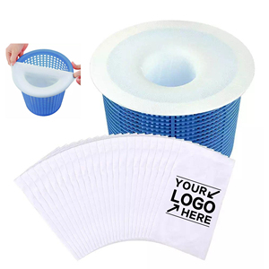 Lot de 10 paniers de surface pour piscine avec filtre à mailles fines, piège à feuilles et collecteur de débris pour piscines enterrées et hors sol - Product Image 1