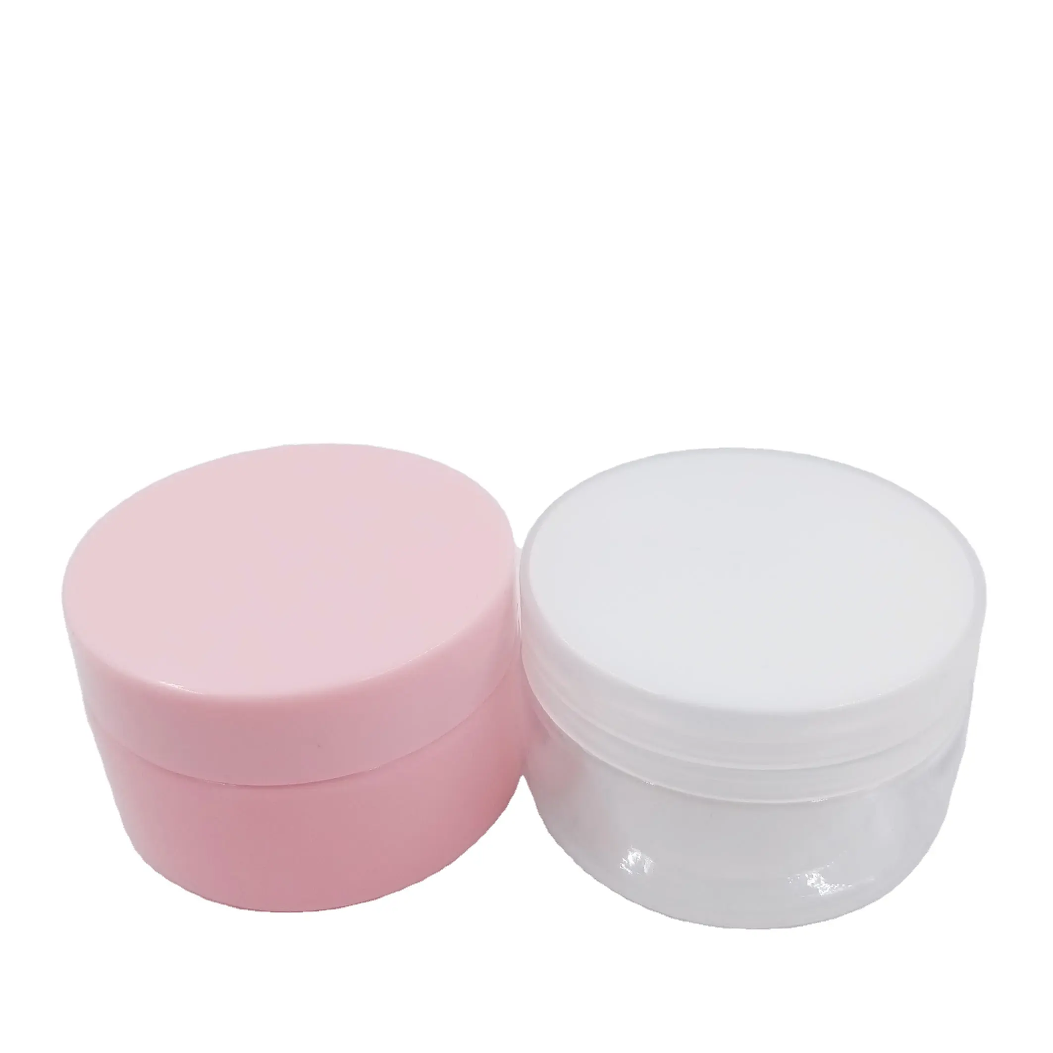 200 Gr Gloss Pink/Transparent Mặt Kem Chum Rỗng Mỹ Phẩm Kem Jar Màu Hồng Kem Jar Mỹ Phẩm Container Và Bao Bì