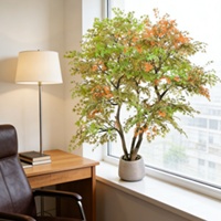 Plante artificielle Arbre d'érable réaliste Petit balcon Cour et décoration Bureau et salle d'exposition extérieure Décoration