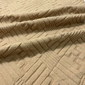 Một bên bàn chải mềm chống Đóng cọc thư dệt kim Jacquard 100% Polyester cực Fleece vải cho <span class=keywords><strong>Sofa</strong></span> ghế Bìa may - Product Image 2