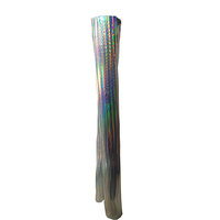 Rouleaux de film de transfert thermique holographique métallique PET pour applications textiles, durables et imperméables