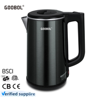 Bouilloire Électrique Sans Fil Commerciale en Plastique de 1,8 Litre, Protection Anti-Ébullition à Sec, Contrôle Multi-Températures – Vente Flash