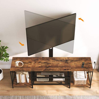 Meuble TV en bois massif de style européen moderne avec prises électriques et rangement pour salon domestique - Vente en gros