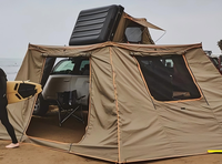 For Car Rooftop Tent 420D PU Coated Oxford Cloth 3000mm Water Resistant Mesh Window Camping Extension Room