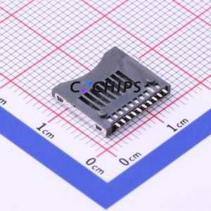 SD-01A SD Card / Memory Card Connector SMD Connector Plug-In Type MicroSD Card (TF Card) Card Holder With Positioning Post - Product Image 2