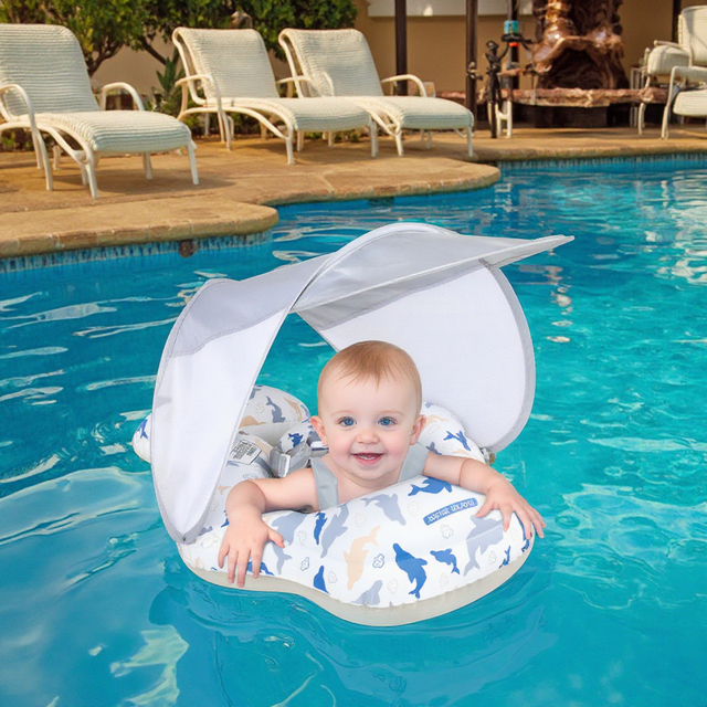 Factory Customizable Eco-Friendly PVC Baby Swimming Ring for 2-4 Years Kids Inflatable Foldable Safety Pool Float