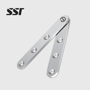 Bisagra Oculta de Acero Inoxidable para Gabinetes, Rotación de 360 Grados, para Puertas de Dormitorio/Sala de Estar/Cocina/Taller, Diseño Moderno, Duradera, 3mm - Product Image 1