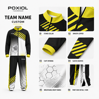 Combinaison d'échauffement de basketball personnalisée à séchage rapide, survêtement à manches longues entièrement zippé, uniforme d'entraînement d'équipe par sublimation, vente en gros