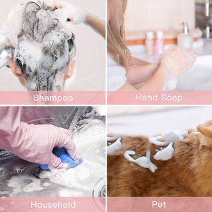 ขวดโฟมเปล่าขนาด 150 มล. ขวด PET สีดำพร้อมหัวปั๊มสีดำ บรรจุภัณฑ์เครื่องสำอาง DIY สำหรับทำความสะอาดผิวหน้าและผิวกาย - Product Image 2