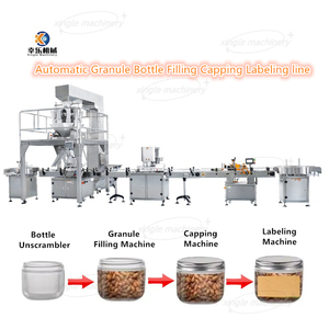 Ligne de production d'emballage et de remplissage automatique multi-têtes pour fruits secs, granulés, noix de cajou, bouteilles en verre et en plastique pour les noix - Product Image 2