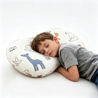 Oreiller de lit pour enfants YUE RISE Factory, en mousse à mémoire de forme rebondissante, doux, respirant, orthopédique pour le coccyx, avec imprimé chat de dessin animé
